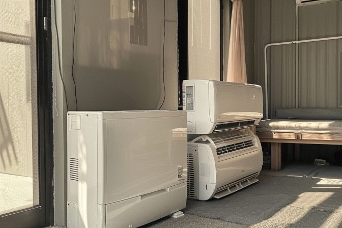 A comparison of two air conditioning units after different cleaning procedures. A comparison of two air conditioning units after different cleaning procedures.